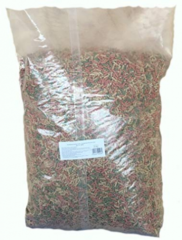 Teichsticks Teichfutter Gartenteich Sticks Koifutter Fischfutter ROT GRÜN HELL (10 l) - 2