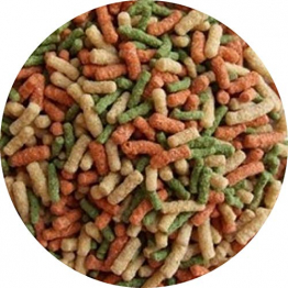 Teichsticks Teichfutter Gartenteich Sticks Koifutter Fischfutter ROT GRÜN HELL (10 l) - 1
