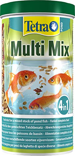 Tetra Pond Multi Mix – Fischfutter für Teichfische mit vier verschiedenen Futtersorten (Flockenfutter, Futtersticks, Gammarus, Wafer), verschiedene Größen - 2