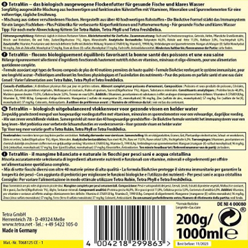 Tetra TetraMin Flakes 1L - Fischfutter in Flockenform in der 70 Jahre Schmuckdose, 1er Pack (1 x 0.21 kilograms) - 2