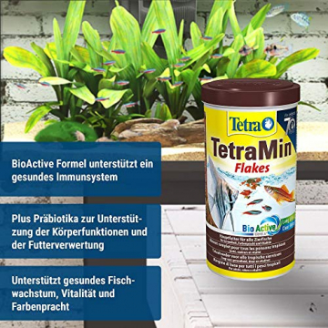 Tetra TetraMin Flakes 1L - Fischfutter in Flockenform in der 70 Jahre Schmuckdose, 1er Pack (1 x 0.21 kilograms) - 3