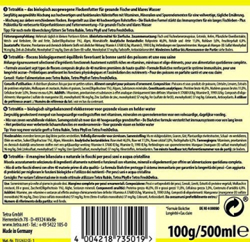 TetraMin Flakes - Fischfutter in Flockenform für alle Zierfische, ausgewogene Mischung für gesunde Fische und klares Wasser, 500 ml Dose - 2