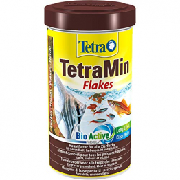 TetraMin Flakes - Fischfutter in Flockenform für alle Zierfische, ausgewogene Mischung für gesunde Fische und klares Wasser, 500 ml Dose - 1