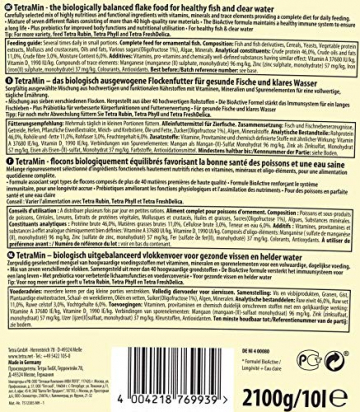 TetraMin Flakes - Fischfutter in Flockenform für alle Zierfische, ausgewogene Mischung für gesunde Fische und klares Wasser, 10 L Eimer - 2