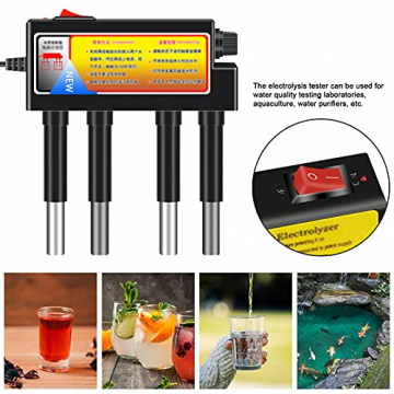 Wasser Elektrolyseur Test Elektrolyse Wasser Tools Elektrolyse Gerät Wasserqualitätstester Elektrolyseur Maschine Test Meter Wasser Reinheitsgrad Tester,Verbesserte Version,auslaufsicher,abnehmbar - 2