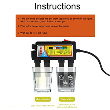 Wasser Elektrolyseur Test Elektrolyse Wasser Tools Elektrolyse Gerät Wasserqualitätstester Elektrolyseur Maschine Test Meter Wasser Reinheitsgrad Tester,Verbesserte Version,auslaufsicher,abnehmbar - 6