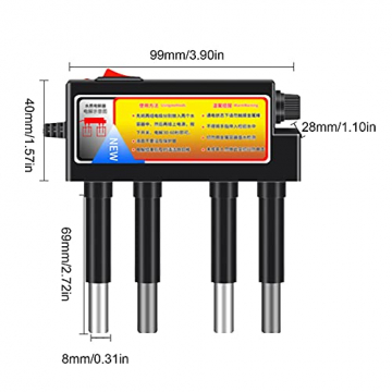 Wasser Elektrolyseur Test Elektrolyse Wasser Tools Elektrolyse Gerät Wasserqualitätstester Elektrolyseur Maschine Test Meter Wasser Reinheitsgrad Tester,Verbesserte Version,auslaufsicher,abnehmbar - 7