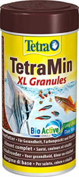 TetraMin XL Granules - langsam absinkendes Fischfutter für größere Zierfische in der mittleren Wasserschicht des Aquariums, 250 ml Dose - 1