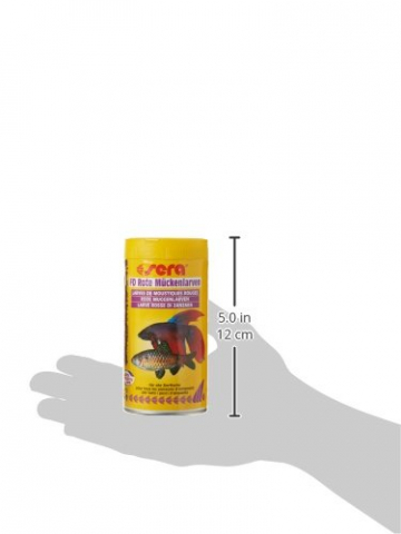 sera FD Rote Mückenlarven Nature 250 ml - Der Leckerbissen für Jungfische und Feinschmecker - Fischfutter fürs Aquarium mit sehr hoher Verwertbarkeit, somit weniger Algen - 7