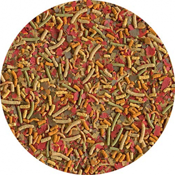 Tetra Pond Multi Mix - Fischfutter für gemischten Teichbesatz, enthält vier verschiedenen Futtersorten (Flockenfutter, Futtersticks, Gammarus, Wafer), 7 Liter - 3